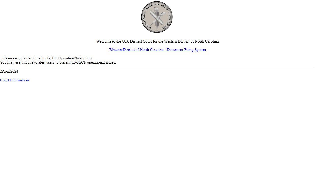 Clay County Clerk of Superior Court federal record distinction