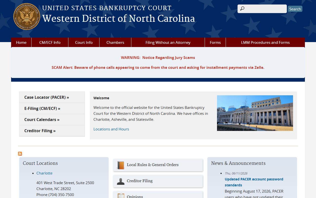 Clay County Clerk of Superior Court bankruptcy record distinction