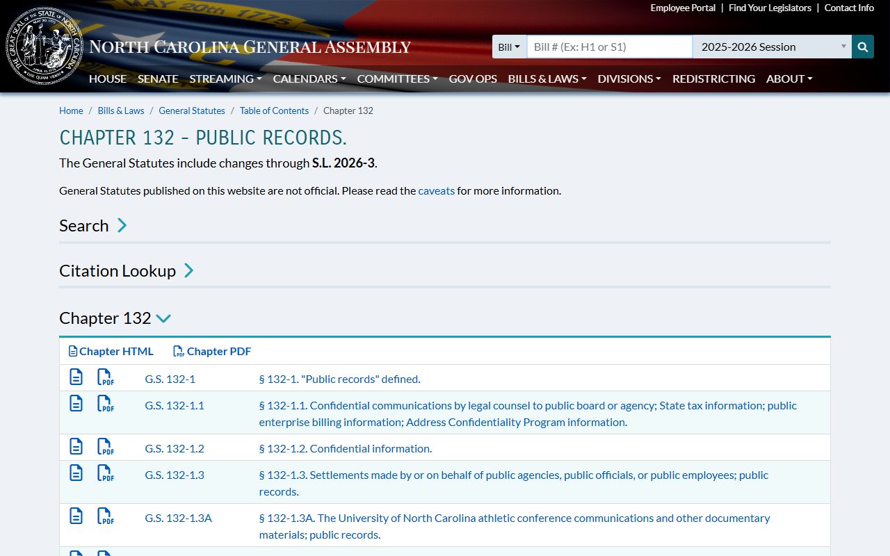 Clay County court dockets North Carolina public records statutes