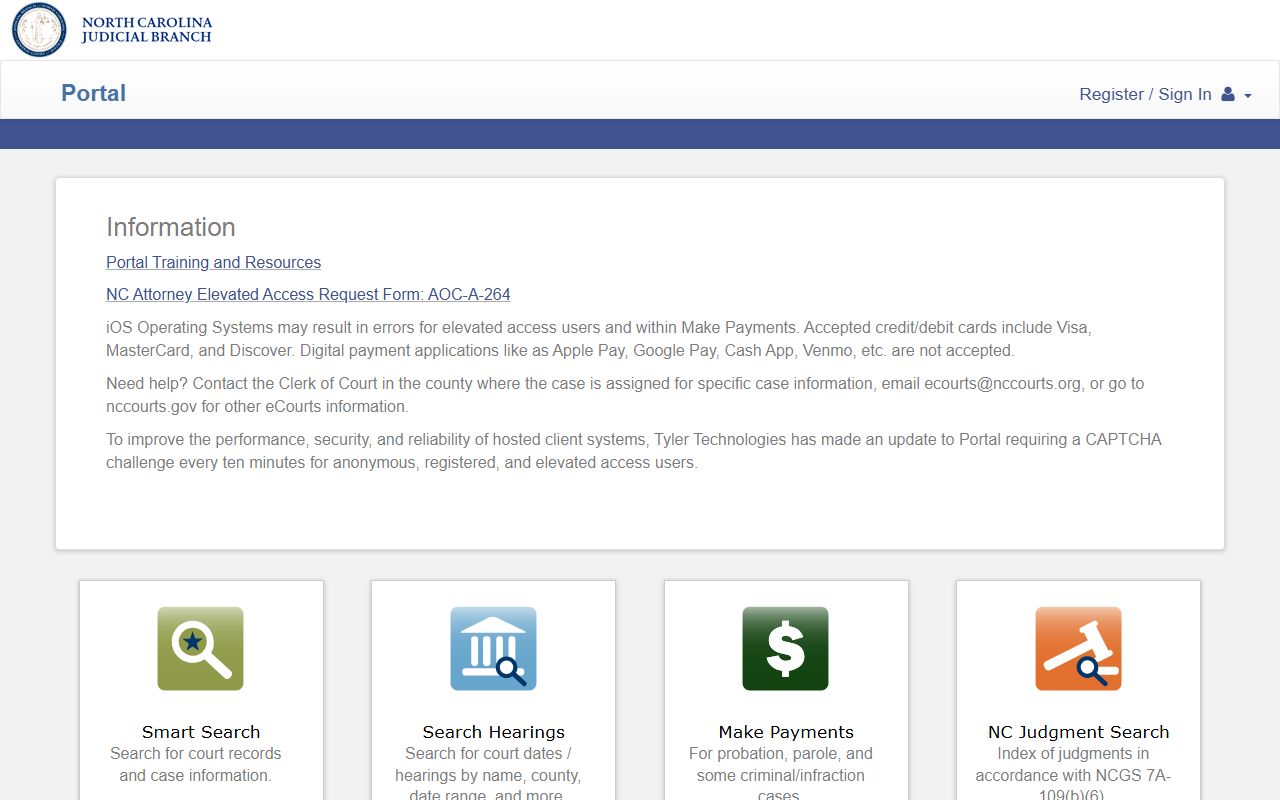 Clay County court records eCourts Portal search