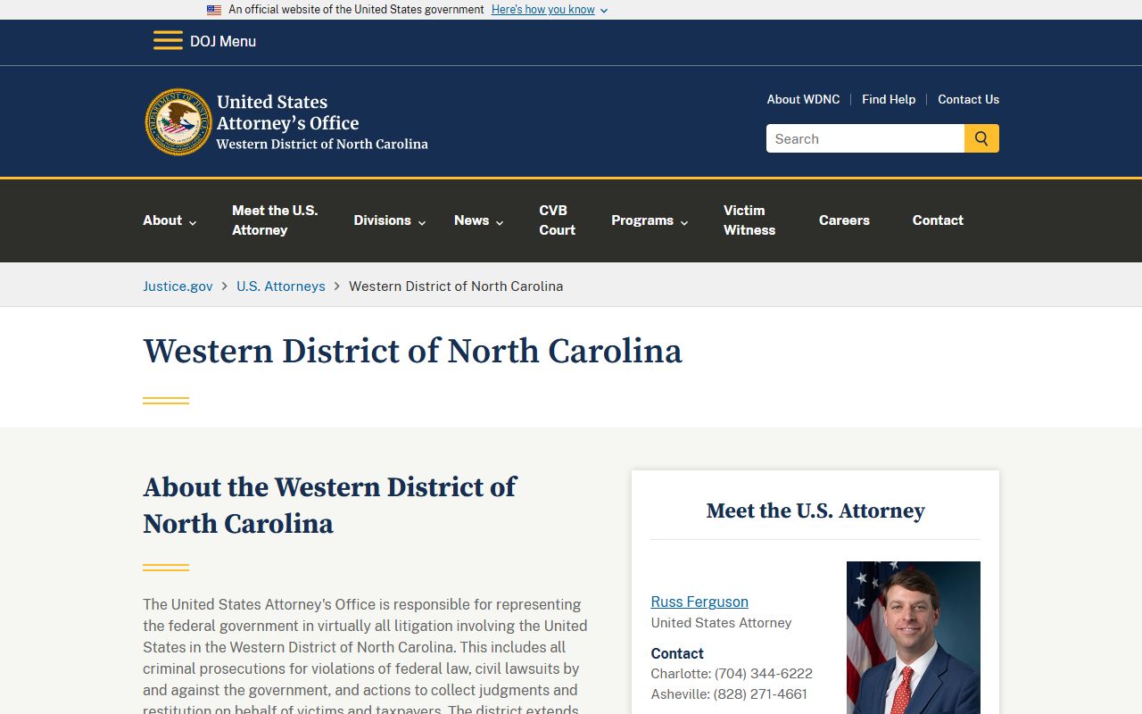 Clay County criminal court records federal prosecutor distinction