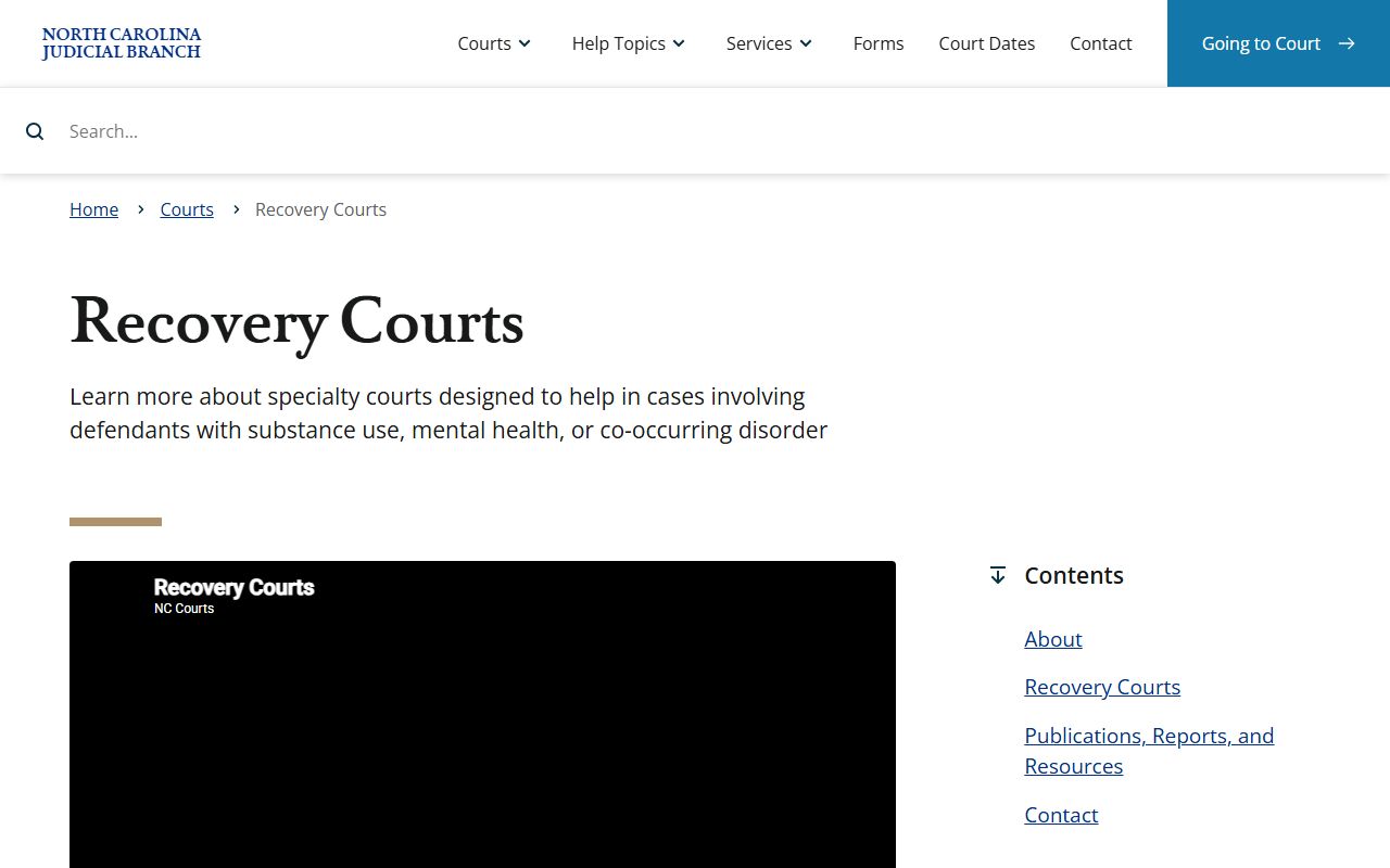 Clay County Superior Court records North Carolina recovery courts overview